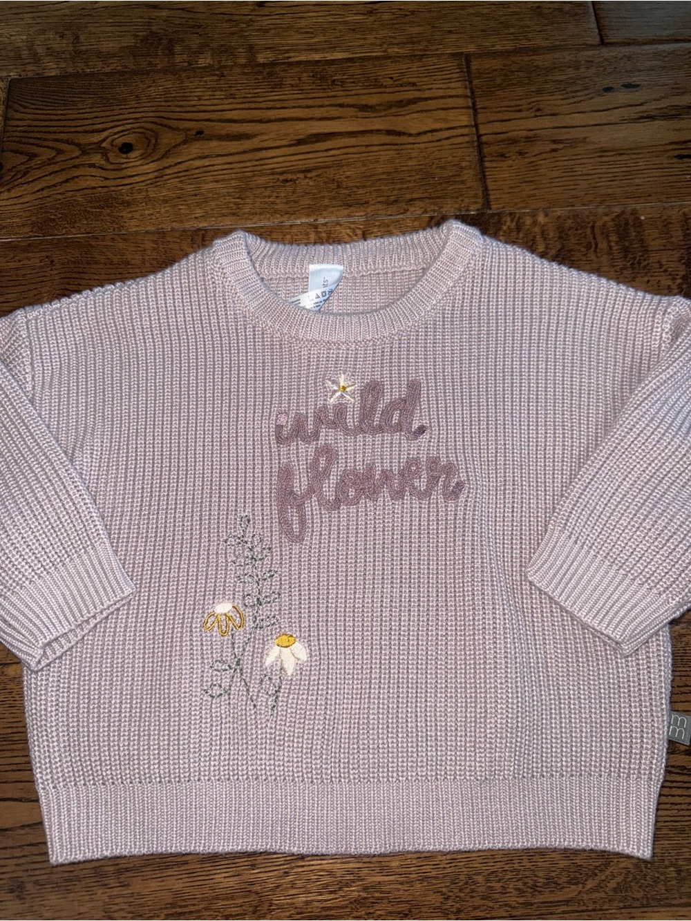 Modern Moments Wild Flower Knit Sweater Size 18 Months